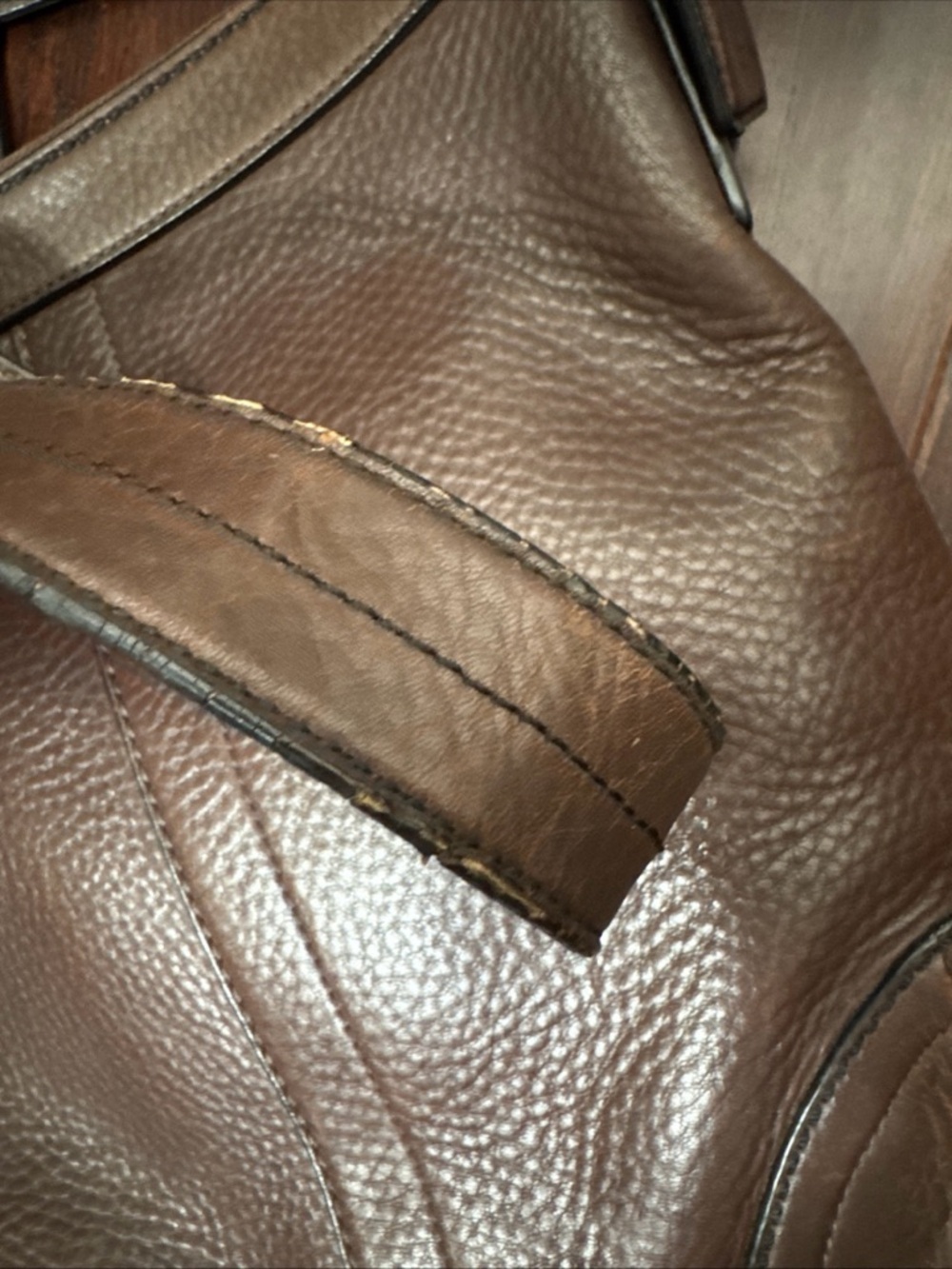 COACH PEBBLE Brown Leather Silver Tone Hardware CROSSBODY Bag F12319 - Picture 14 of 15